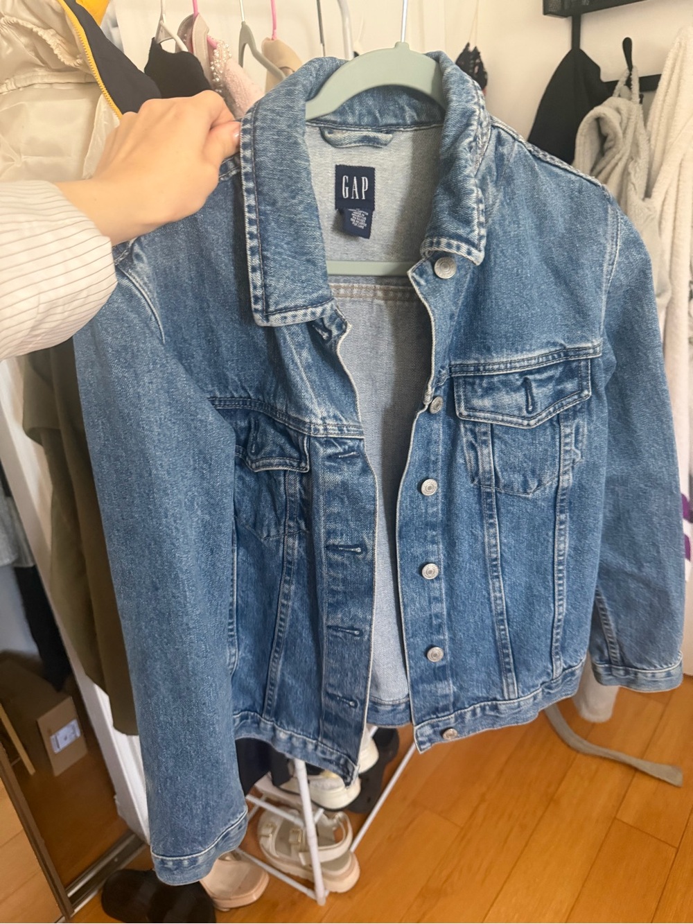 GAP Medium Blue Classic Denim Trucker Jacket